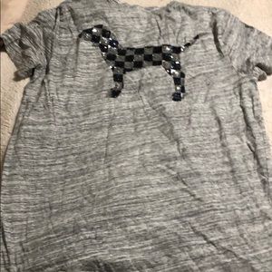 Victoria’s Secret PINK Checkerboard Sequin T-Shirt